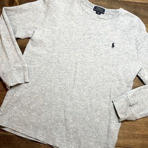 RALPH LAUREN POLO BOYS XL WAFFLE LONG SLEEVE THERMAL TEE SHIRT